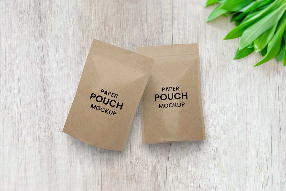包装袋贴图样机模板 Pouch Packaging Mockup PSD插图4 包装袋贴图样机模板 Pouch Packaging Mockup PSD