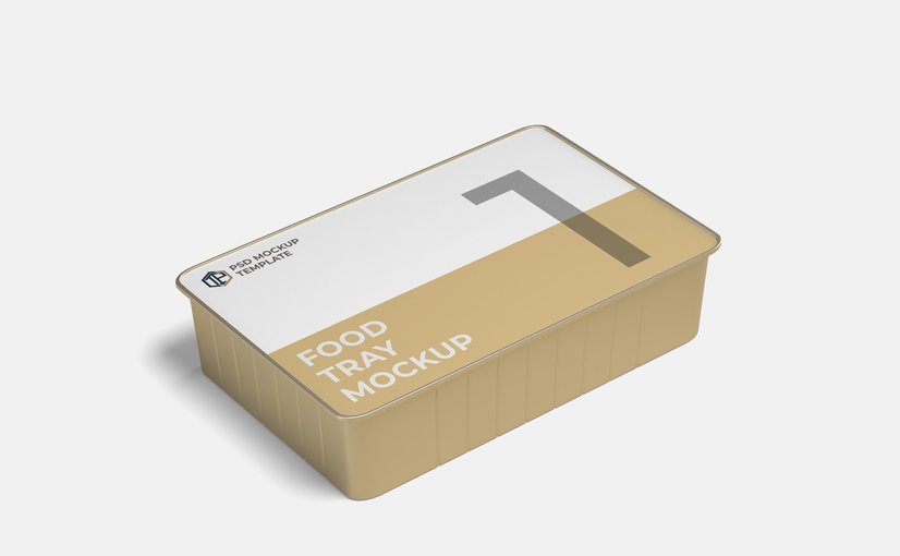 食品托盘品牌包装设计样机 Food Tray Mockup Product Mockups ft branding yythk