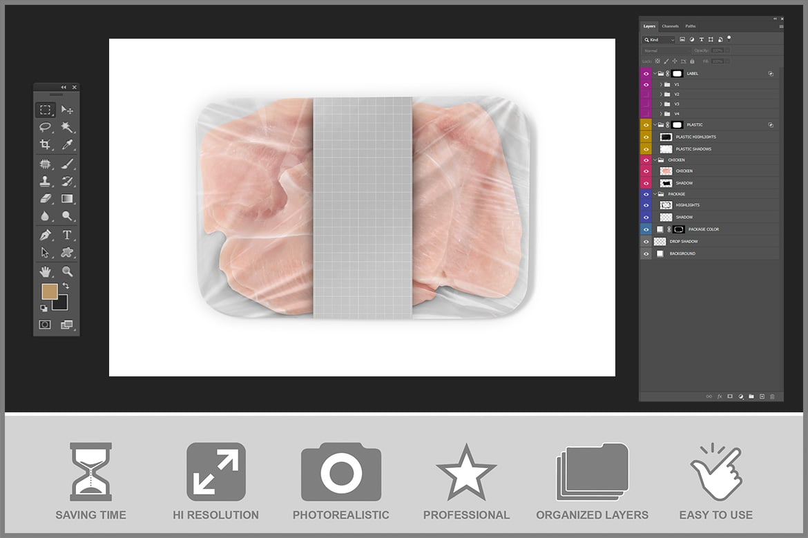 鸡肉食品托盘包装设计样机 Chicken Tray Mockup Product Mockups ft chicken yythk插图2 鸡肉食品托盘包装设计样机 Chicken Tray Mockup Product Mockups ft chicken yythk