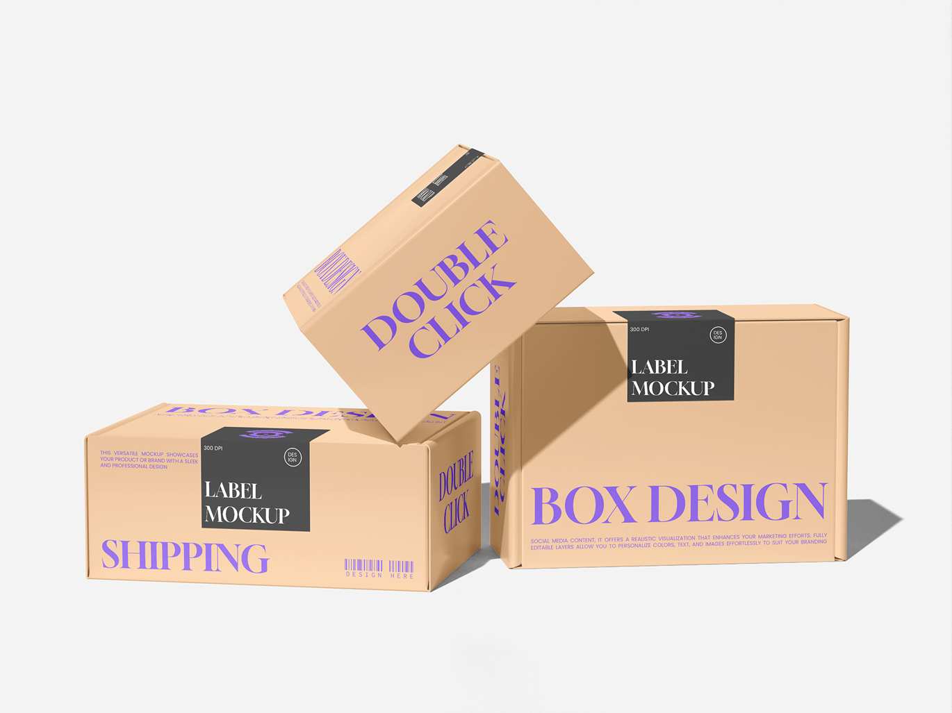 物流运输标签设计样机 Shipping Label Mockup插图2 物流运输标签设计样机 Shipping Label Mockup