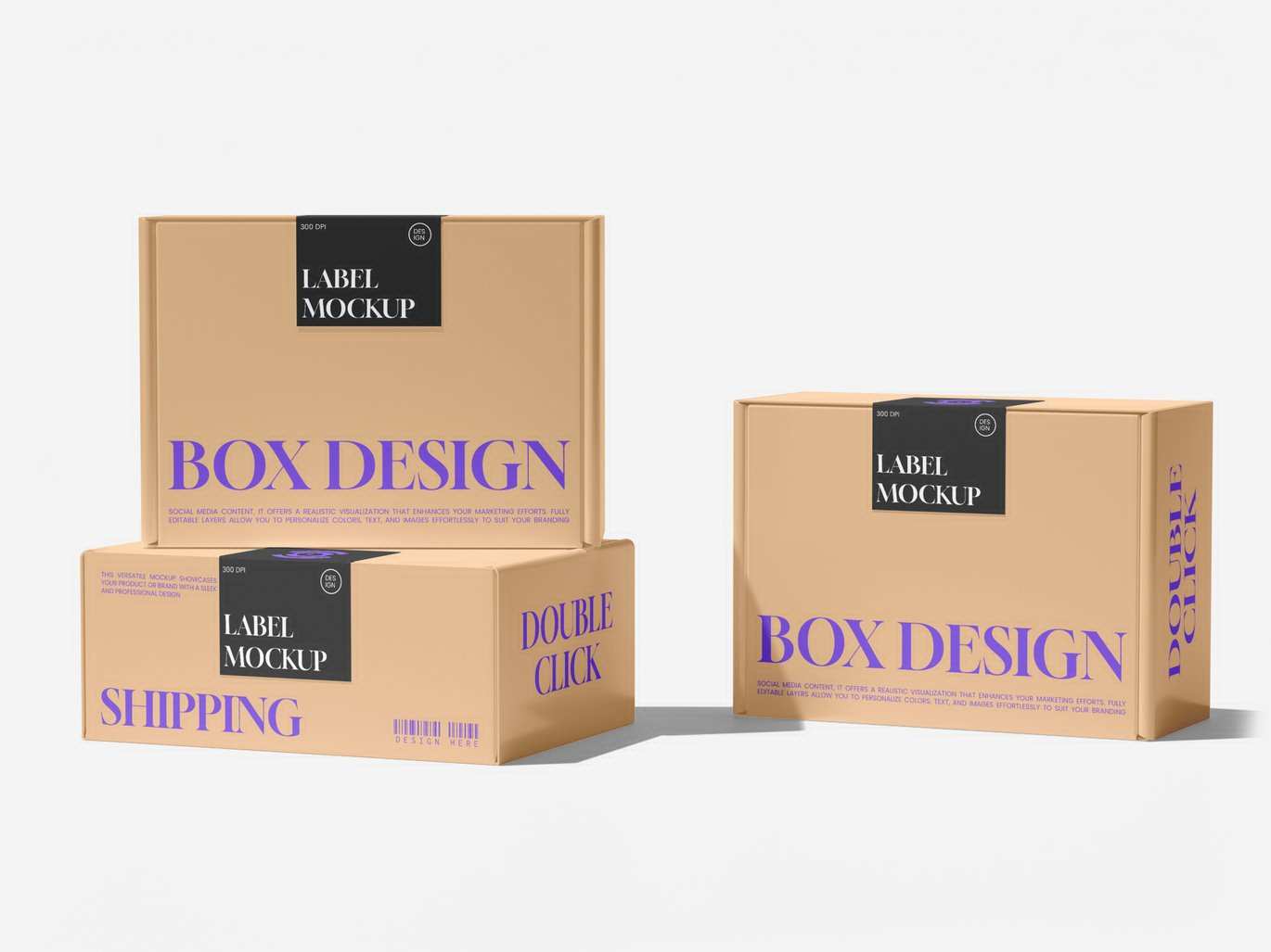 物流运输标签设计样机 Shipping Label Mockup插图1 物流运输标签设计样机 Shipping Label Mockup