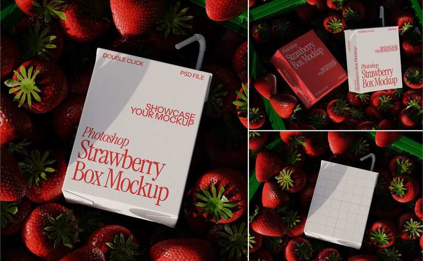 果汁纸盒包装设计样机 Juice Box Mockup Product Mockups ft juice yythk