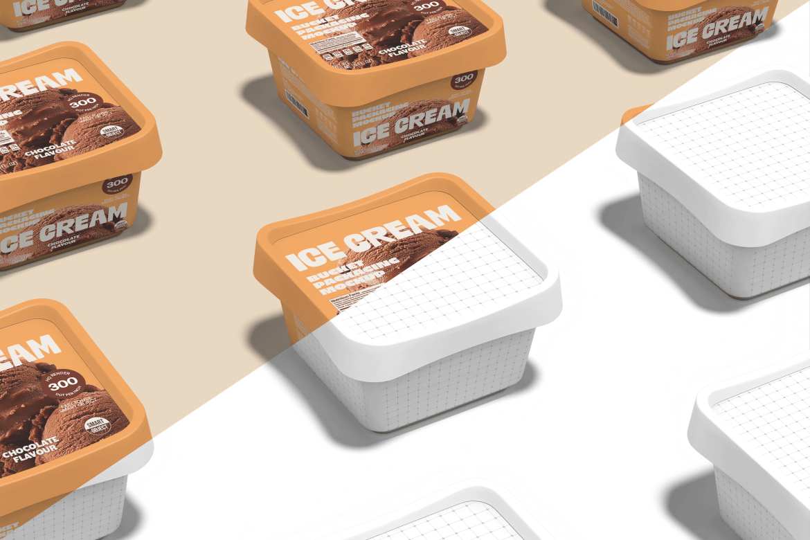 冰淇淋桶包装展示样机 Ice Cream Bucket Mockup Product Mockups ft ice cream插图1 冰淇淋桶包装展示样机 Ice Cream Bucket Mockup Product Mockups ft ice cream