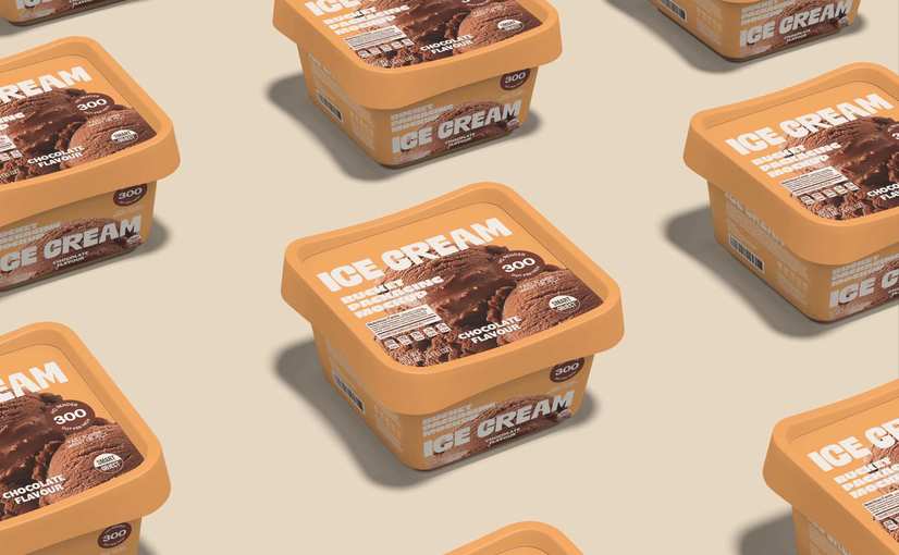 冰淇淋桶包装展示样机 Ice Cream Bucket Mockup Product Mockups ft ice cream