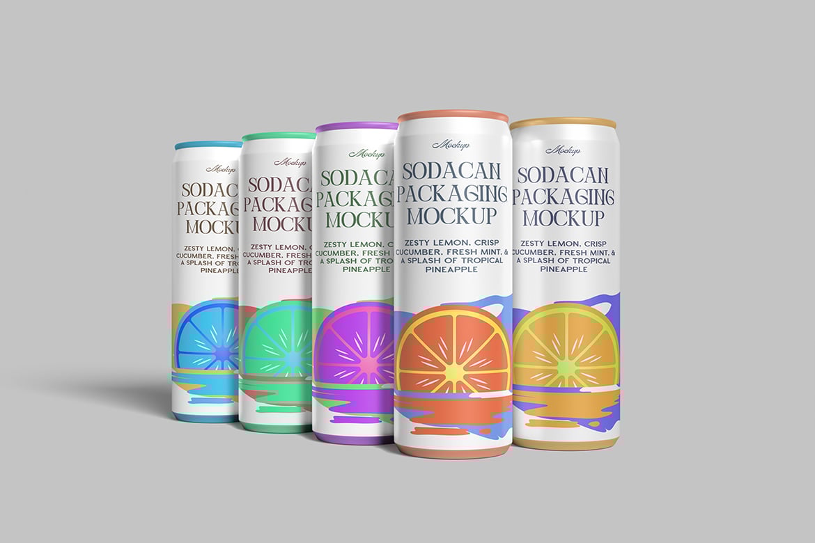 汽水罐包装设计样机 Soda Can Packaging Mockup Product Mockups ft mockup插图1 汽水罐包装设计样机 Soda Can Packaging Mockup Product Mockups ft mockup