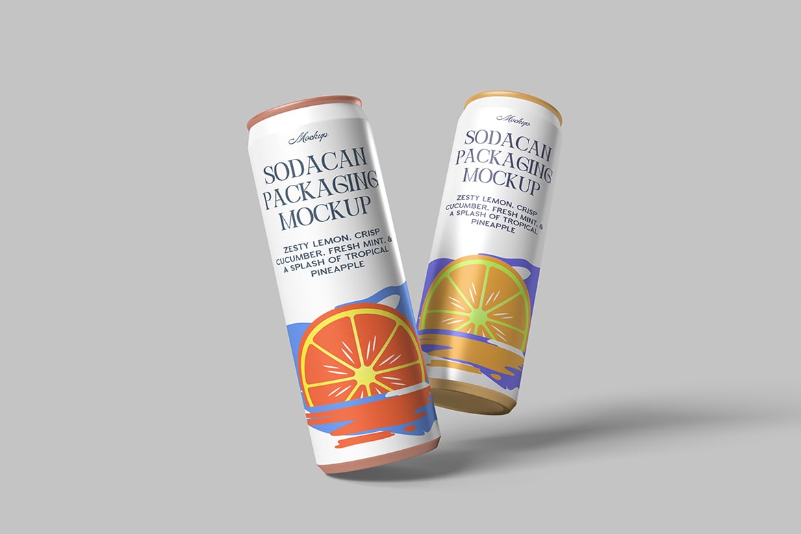 汽水罐包装设计样机 Soda Can Packaging Mockup Product Mockups ft mockup插图2 汽水罐包装设计样机 Soda Can Packaging Mockup Product Mockups ft mockup