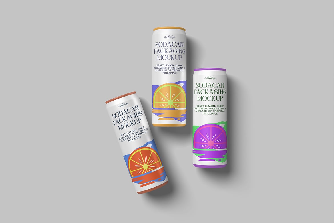 汽水罐包装设计样机 Soda Can Packaging Mockup Product Mockups ft mockup插图3 汽水罐包装设计样机 Soda Can Packaging Mockup Product Mockups ft mockup
