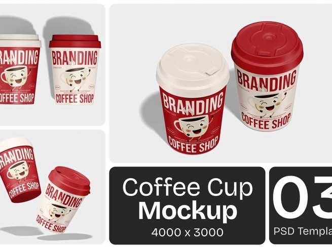 咖啡杯包装展示样机 Coffee Cup Mockup Product Mockups ft coffee yythk