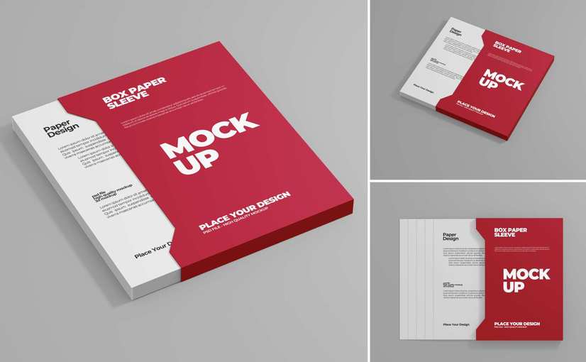 纸质包装盒设计样机 Paper Box Mockup Product Mockups