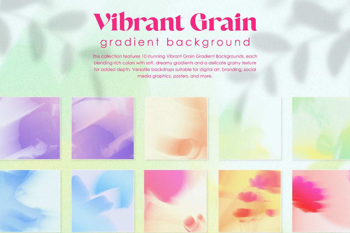 10款彩色颗粒渐变背景 Vibrant Grain Gradient Background插图2 10款彩色颗粒渐变背景 Vibrant Grain Gradient Background