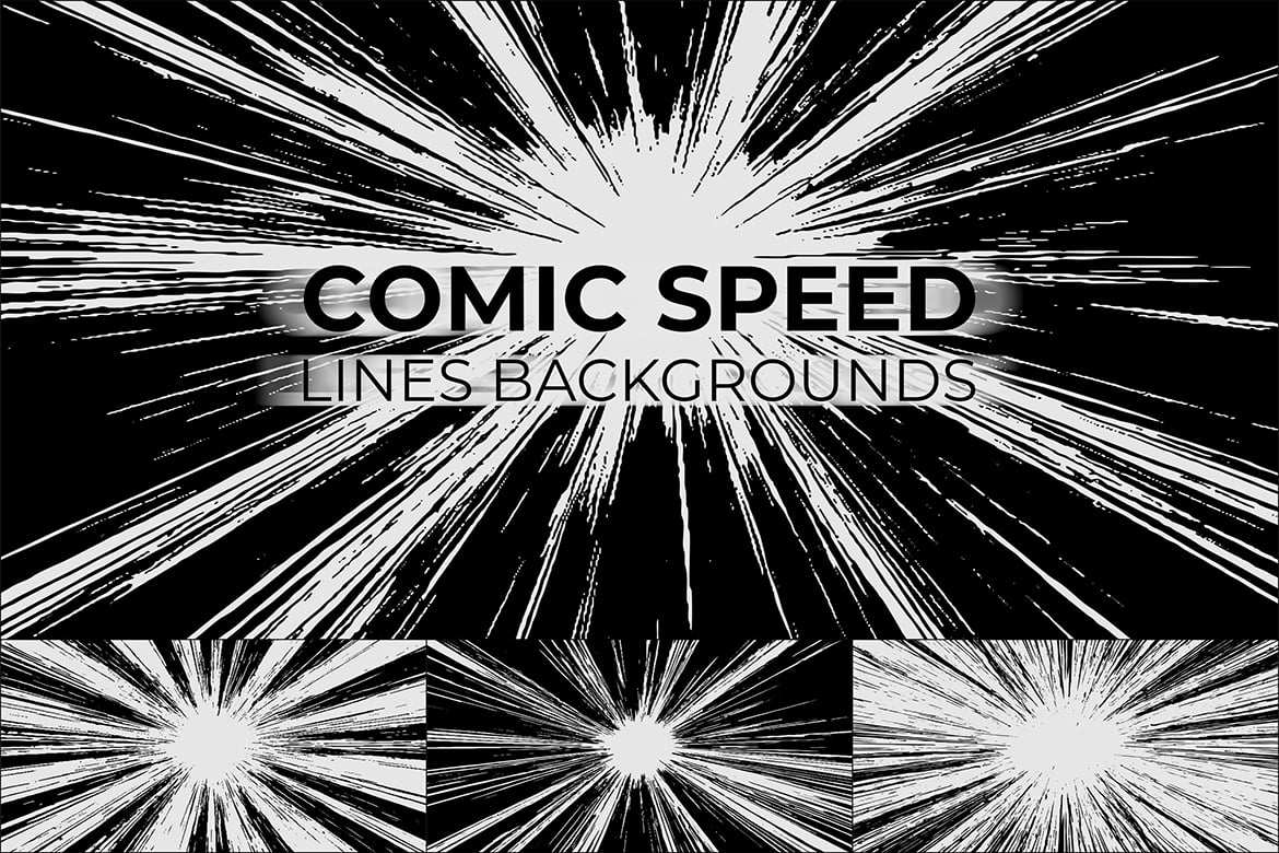 10款漫画速度线背景 10 Comic Speed Lines Backgrounds插图1 10款漫画速度线背景 10 Comic Speed Lines Backgrounds