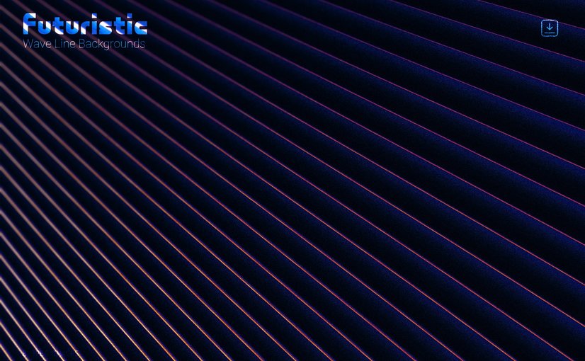 7款未来主义波浪线条背景 Futuristic Wave Line Backgrounds