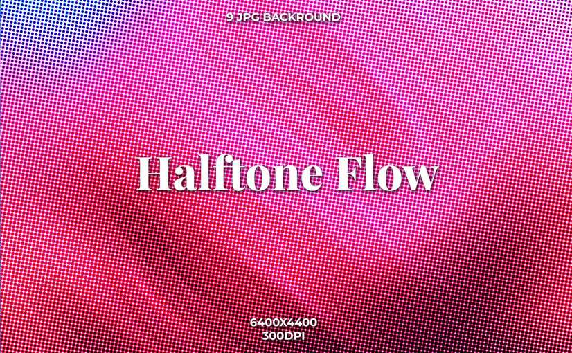 9款半色调流体音乐背景 Halftone Flow Backgrounds