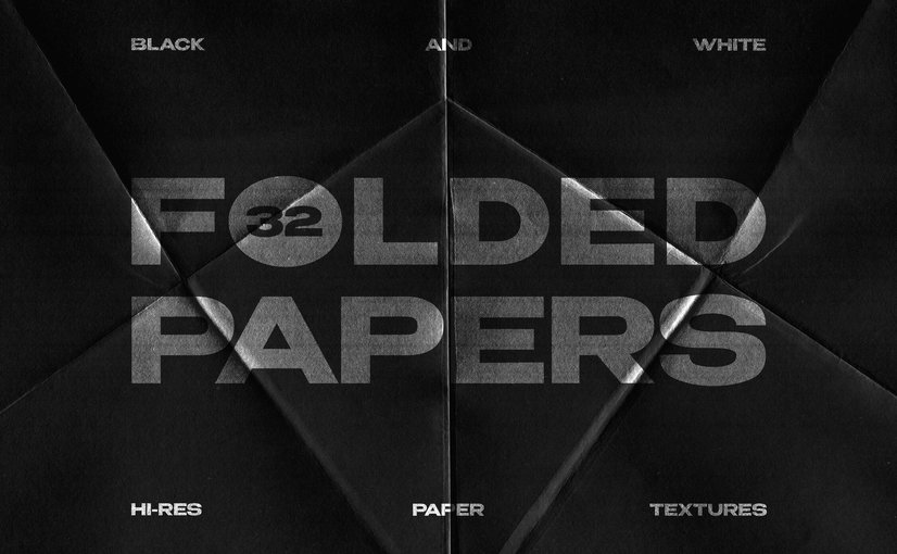 32款折叠纸张纹理系列 Folded Paper Textures