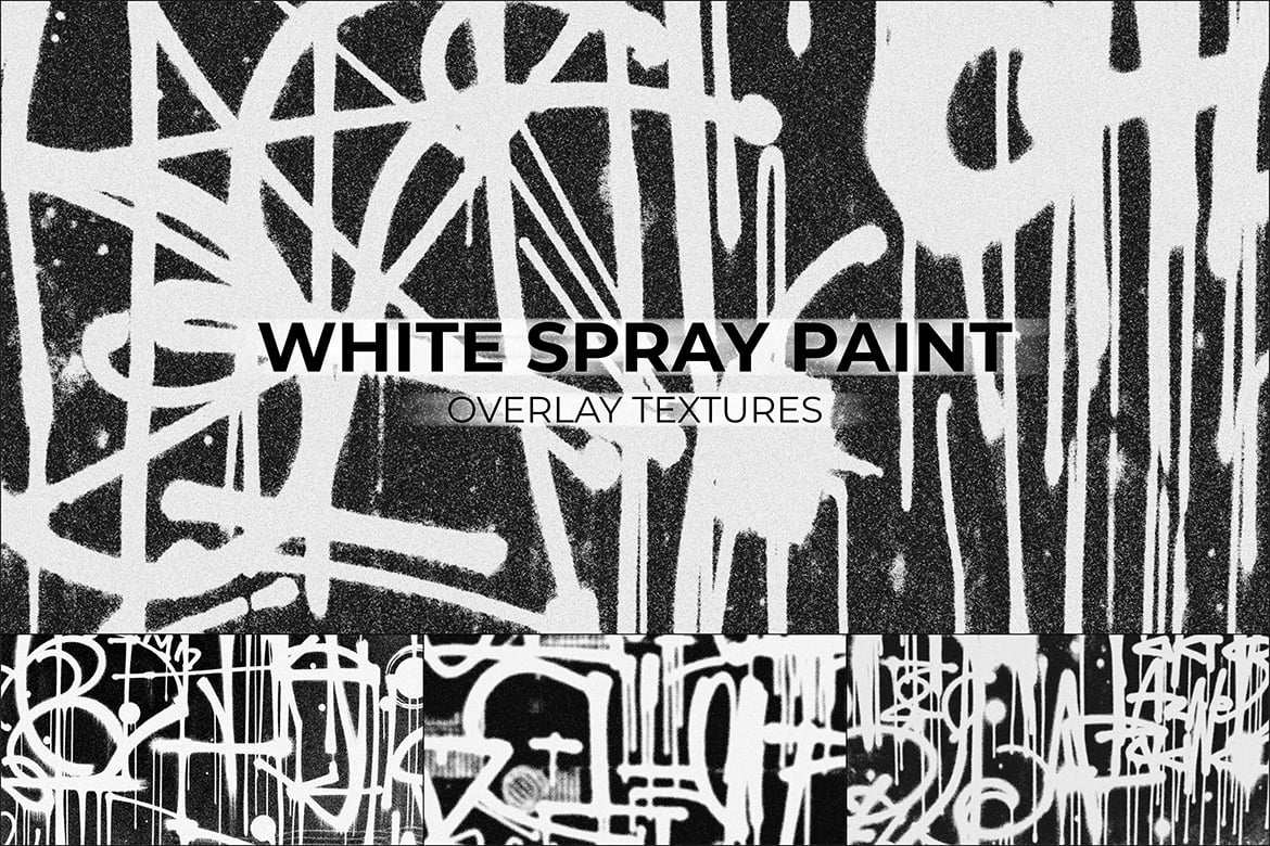 10款白色喷漆叠加纹理 10 White Spray Paint Overlay Textures插图2 10款白色喷漆叠加纹理 10 White Spray Paint Overlay Textures
