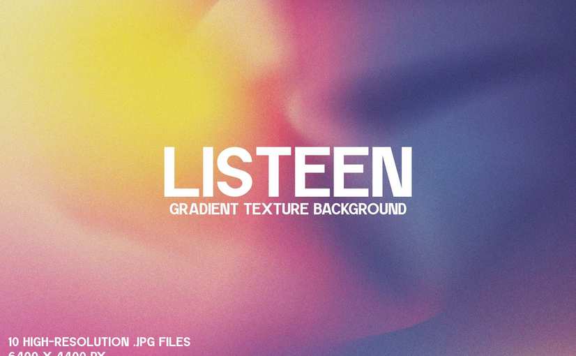 10款Listeen渐变纹理背景 Listeen Gradient Texture Background