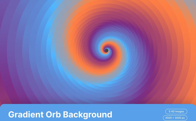 5款渐变球体背景素材 Gradient Orb Background