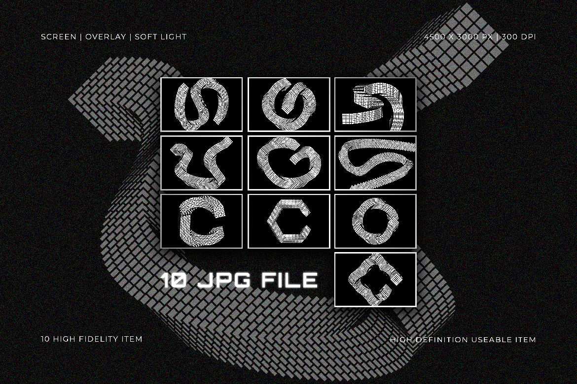10款抽象黑白几何背景 Techno Mesh Geometric Background插图1 10款抽象黑白几何背景 Techno Mesh Geometric Background