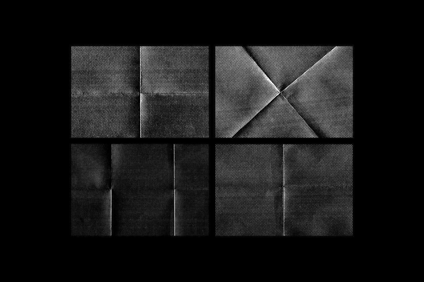 32款折叠半色调纹理系列 Folded Halftone Textures Collection插图2 32款折叠半色调纹理系列 Folded Halftone Textures Collection