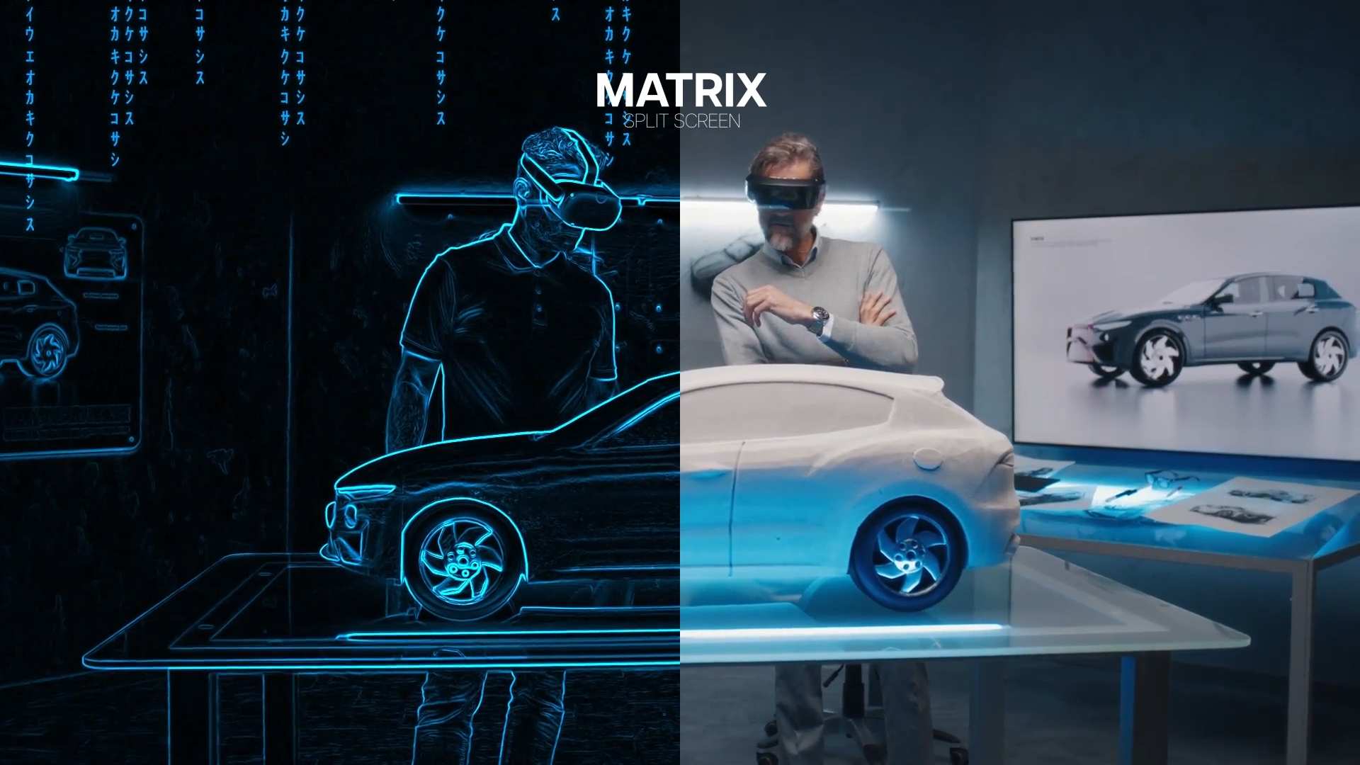 数字矩阵分屏多媒体展示AE模板 matrix split screen插图2 数字矩阵分屏多媒体展示AE模板 matrix split screen