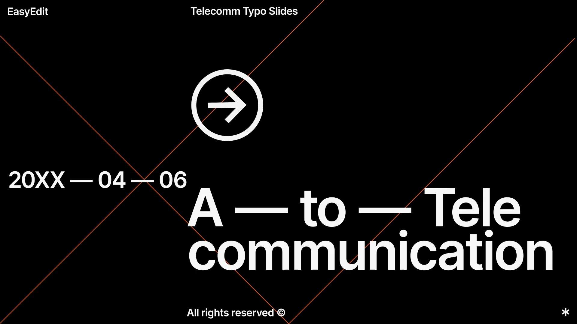 通信技术文字排版幻灯片AE模板 telecomm typo slides插图1