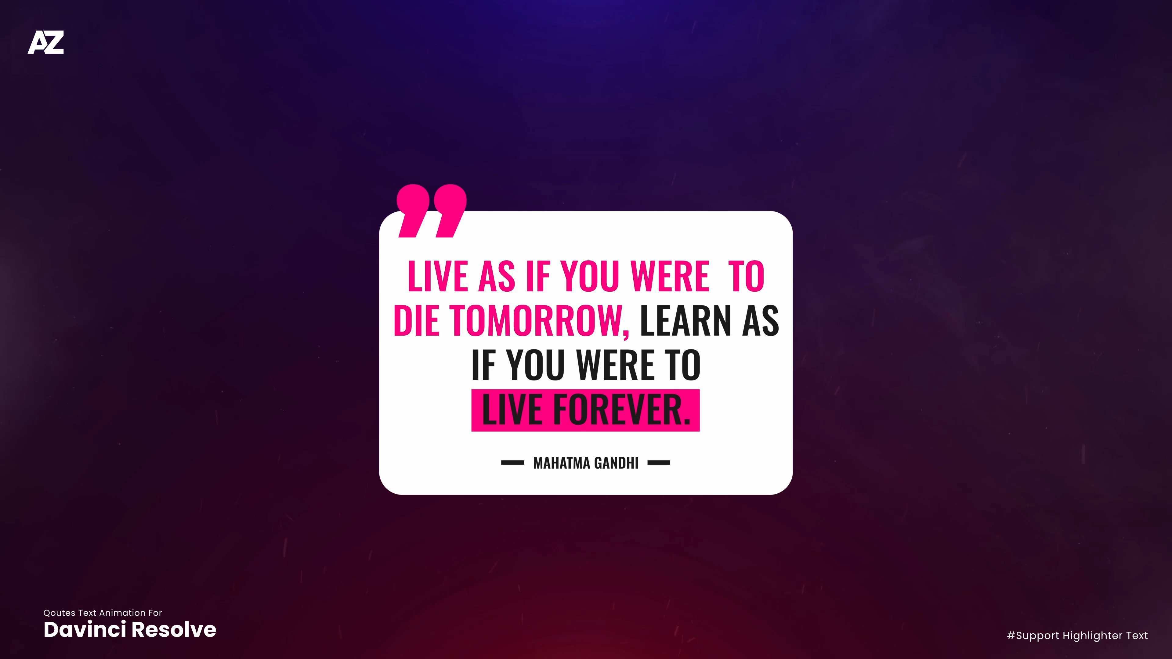 名言引用文字动画DaVinci Resolve模板 quotes text animation davinci resolve插图2