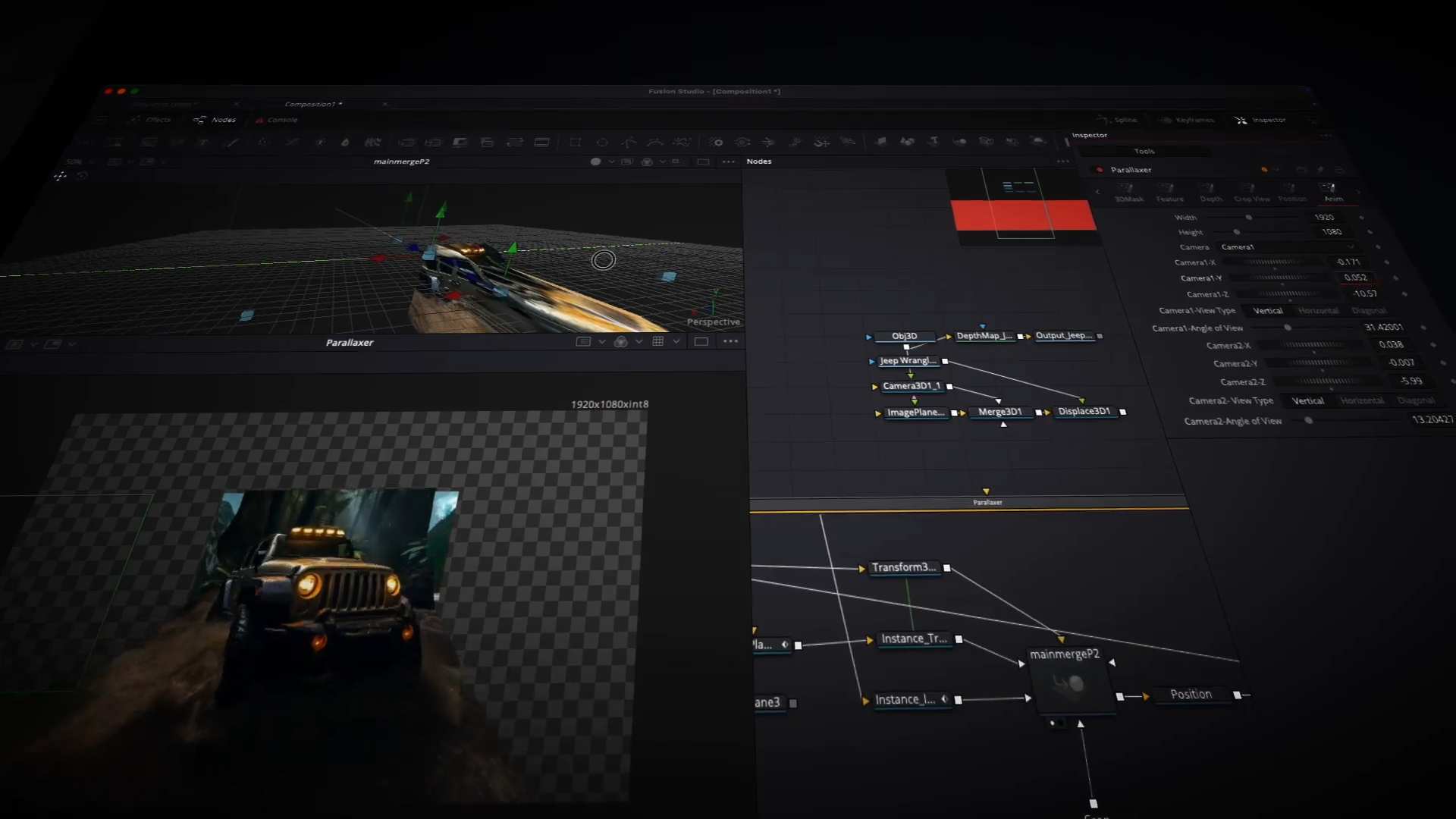 一键2D图片转3D立体效果DaVinci Resolve模板 convert 2d to 3d image one click davinci resolve插图2