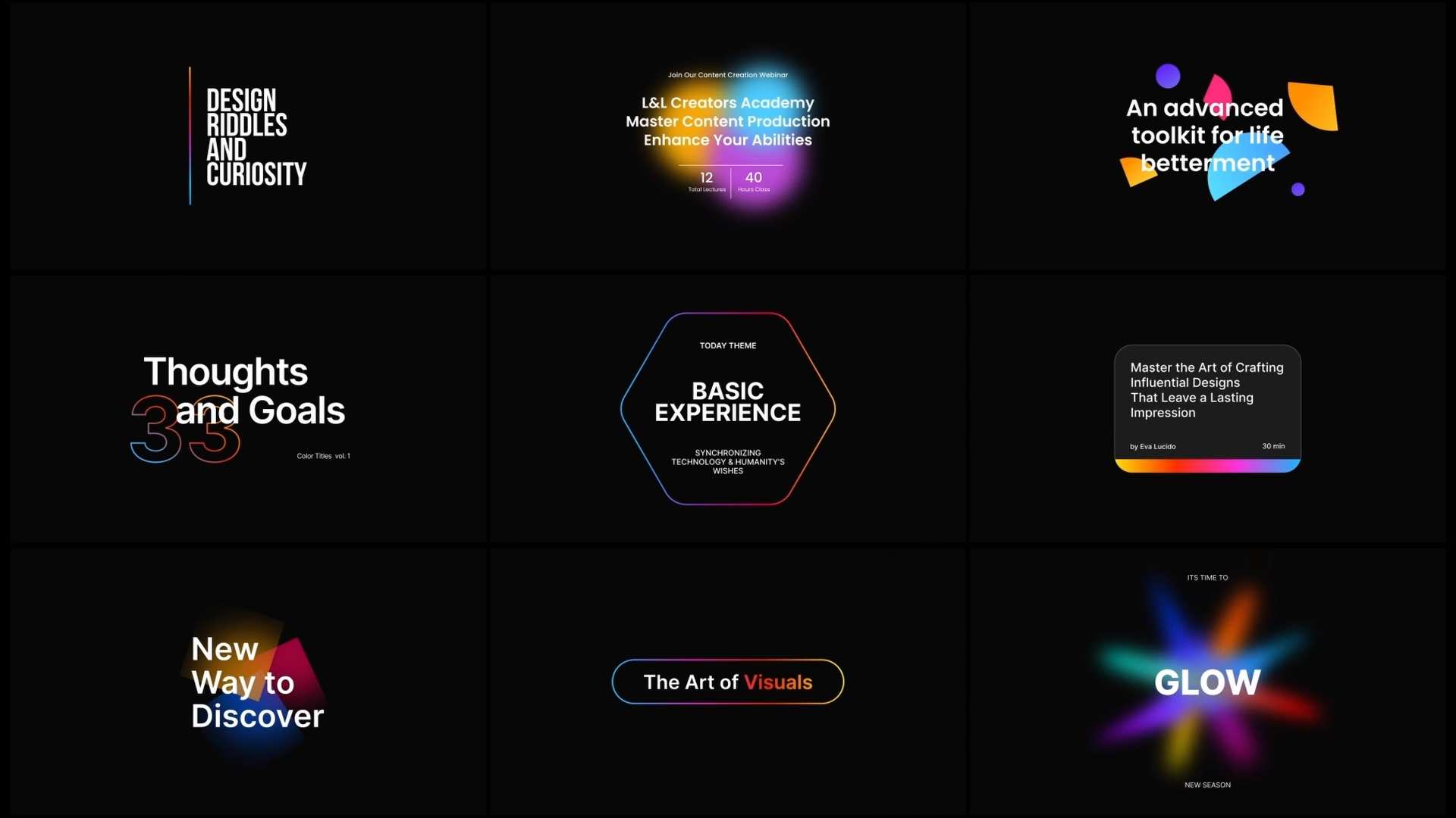 动态彩色波浪文字标题DaVinci Resolve模板 colorwave titles dr插图2