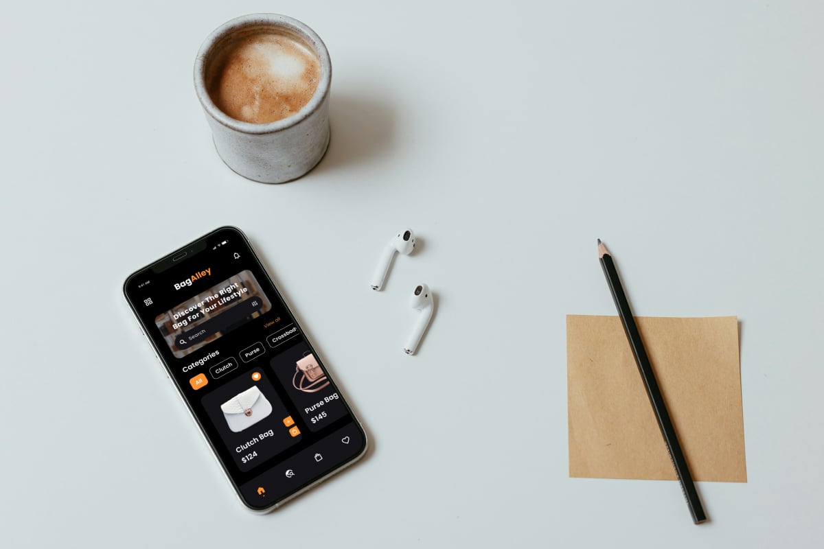 箱包电商商城App UI套件 BagAlley – Bag Store e-Commerce App插图3 箱包电商商城App UI套件 BagAlley - Bag Store e-Commerce App