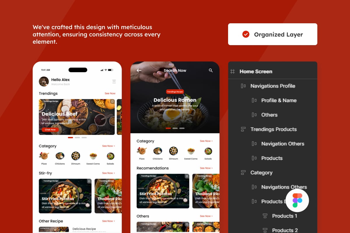 美食食谱App移动应用UI套件 Dapurku – Foods Recipe App插图1 美食食谱App移动应用UI套件 Dapurku - Foods Recipe App
