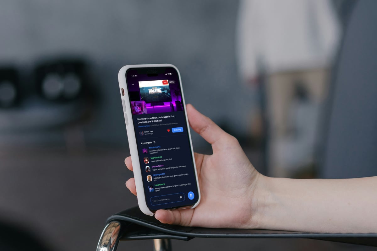 游戏直播App应用UI设计套件 EpicCraze – Game Streaming App插图3 游戏直播App应用UI设计套件 EpicCraze - Game Streaming App