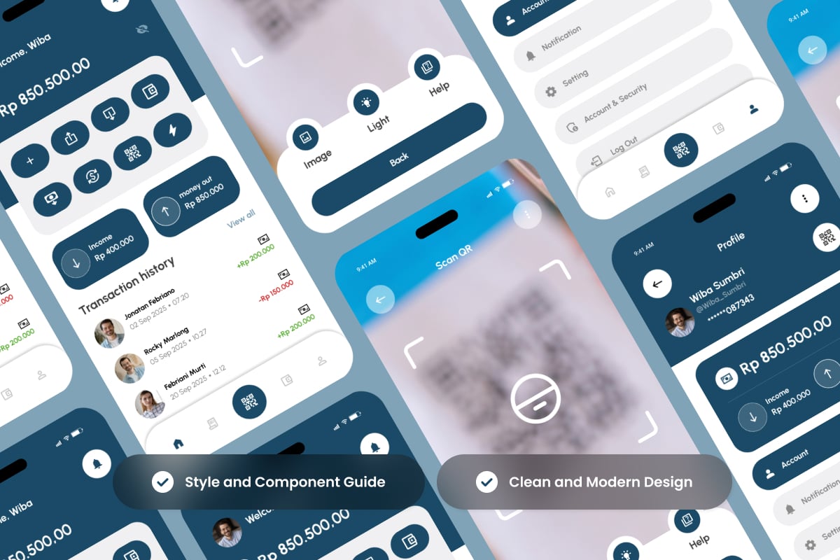 智能银行App界面UI设计套件 Evolvia – Smart Banking UI Kit插图2 智能银行App界面UI设计套件 Evolvia – Smart Banking UI Kit