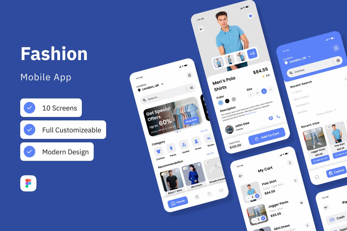 时尚购物App UI界面设计模板 Fasshop – Fashion Mobile App插图 时尚购物App UI界面设计模板 Fasshop - Fashion Mobile App