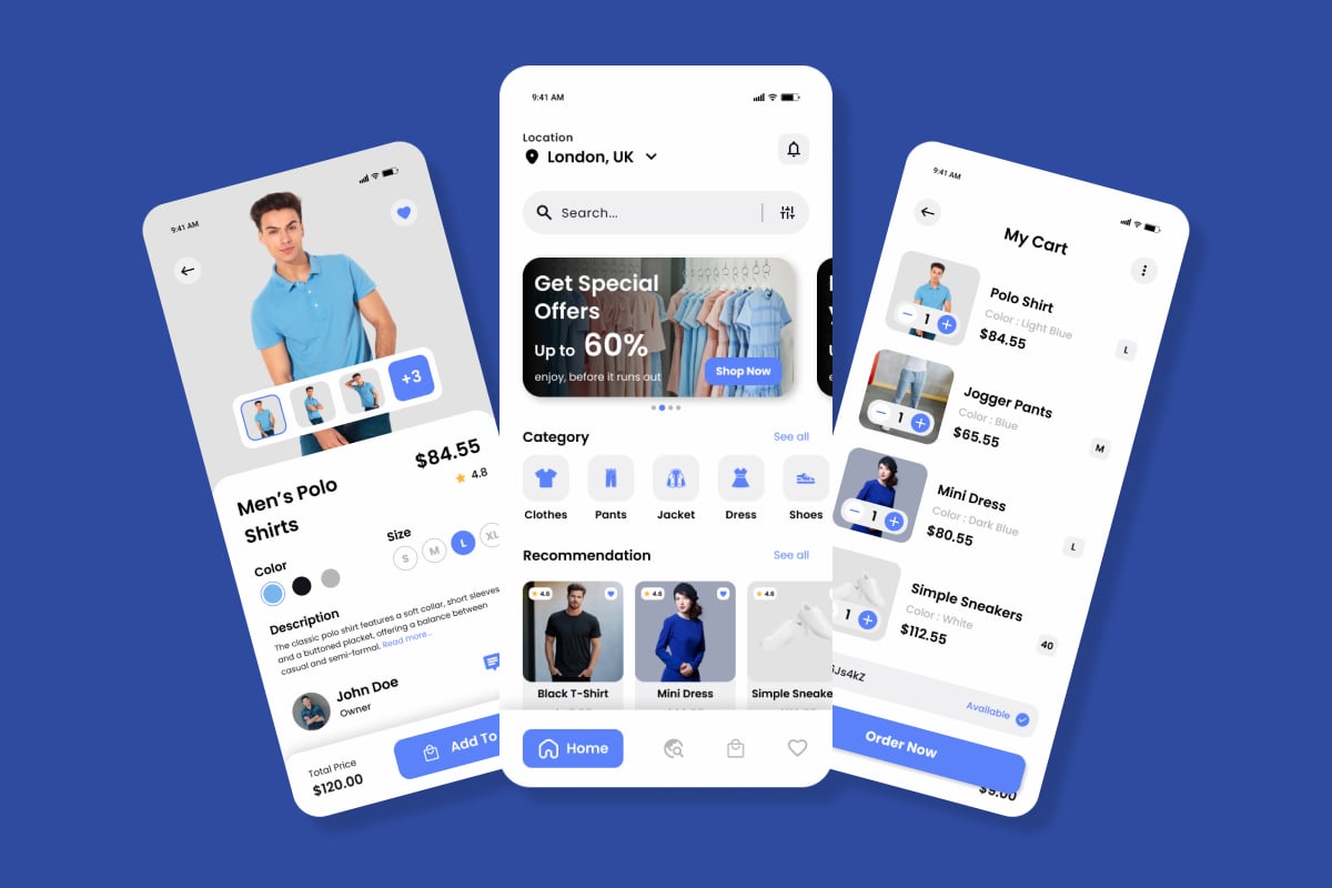 时尚购物App UI界面设计模板 Fasshop – Fashion Mobile App插图2 时尚购物App UI界面设计模板 Fasshop - Fashion Mobile App