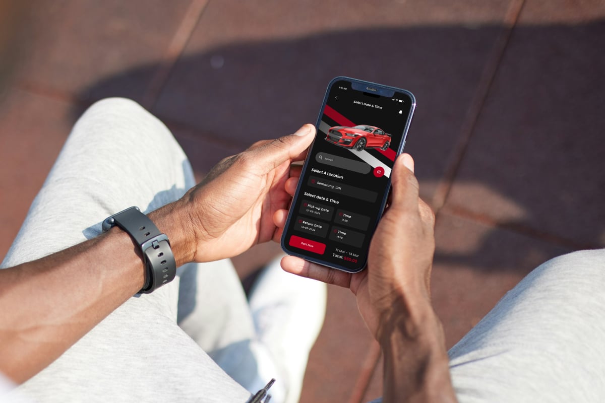 租车服务App界面设计模板 FleetFinder - Car Rental App