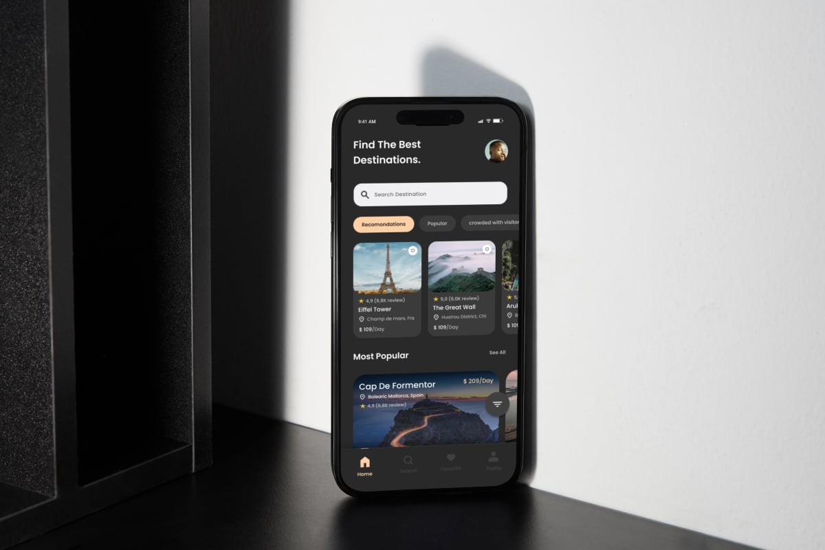 旅行出行App UI设计套件 Flying - Travel Mobile App