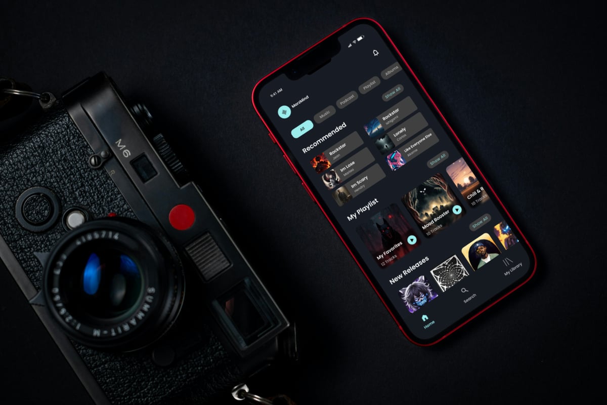 音乐流媒体App UX/UI设计模板 MarzMind - Music Streaming App