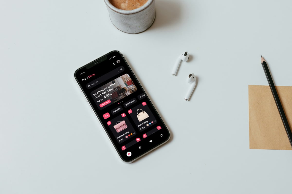 箱包电商商城App UI设计套件 PackShop - Bag Store e-Commerce App