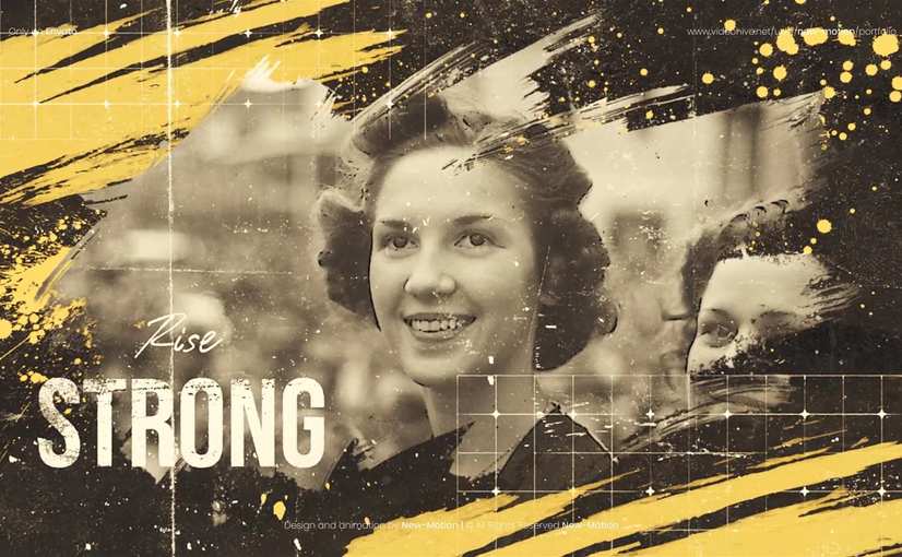 金色年代历史幻灯片视频AE模板 Golden-Age-History-Slideshow