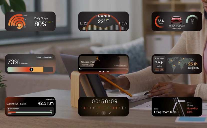 iPhone界面组件展示动画AE模板 Iphone-UI-Widget