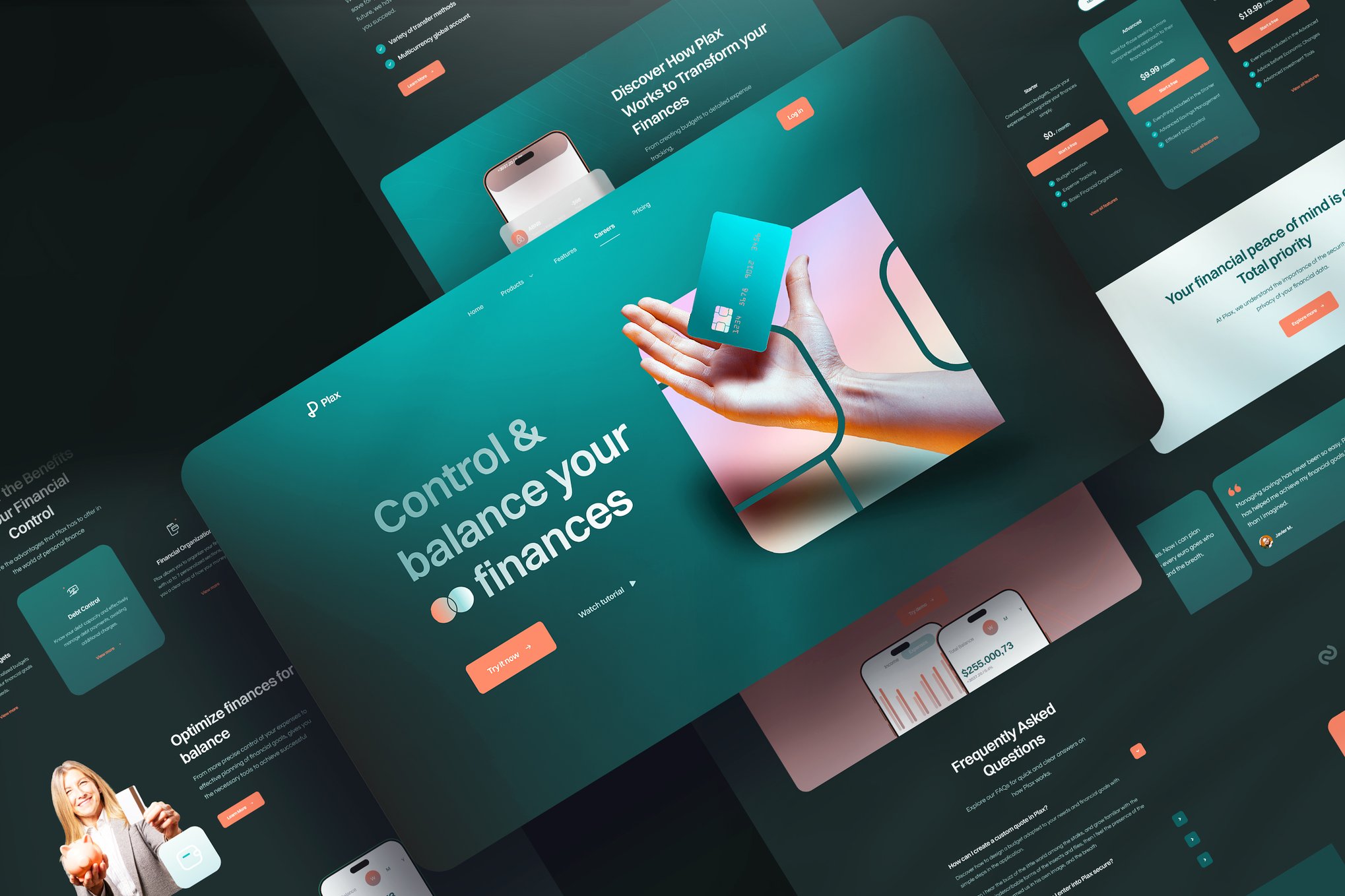 金融科技App界面Figma设计模板 Plax – Finance & Fintech Figma Template插图 金融科技App界面Figma设计模板 Plax - Finance & Fintech Figma Template