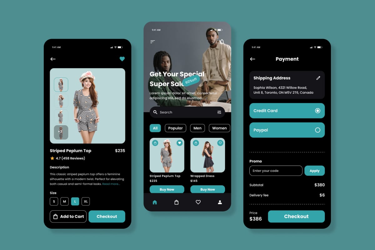 现代优雅时尚购物App界面设计模板 Chicify – Fashion Mobile App插图2 现代优雅时尚购物App界面设计模板 Chicify - Fashion Mobile App