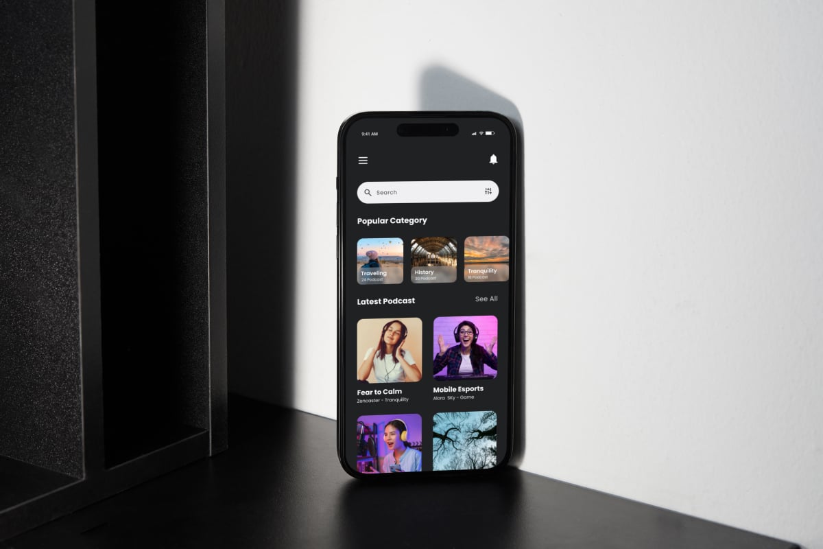 播客应用UI界面设计套件 SonicSync – Podcast Mobile App UI Kit插图4 播客应用UI界面设计套件 SonicSync - Podcast Mobile App UI Kit