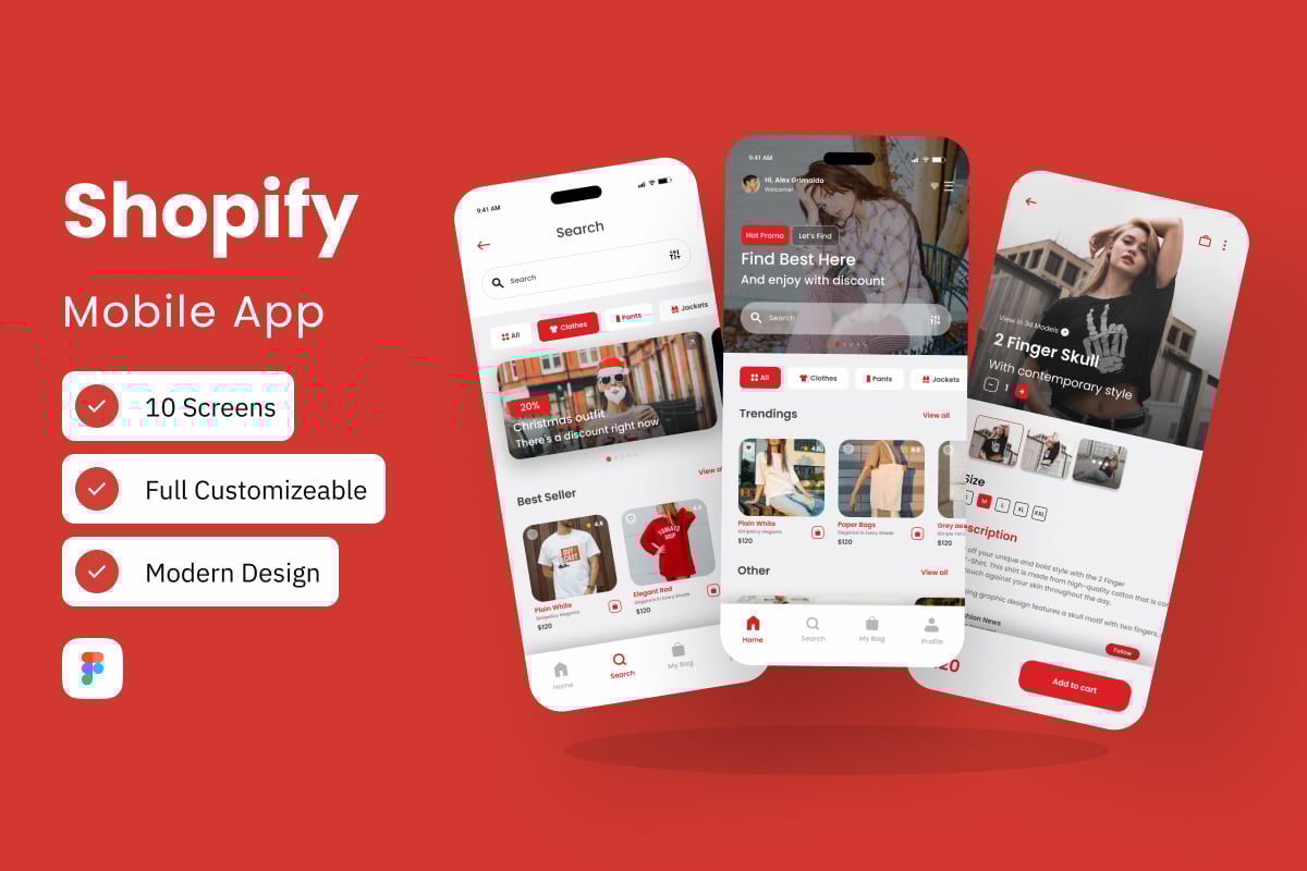电商平台App应用UI设计套件 Shopverse – Shopify Mobile App UI Kit插图 电商平台App应用UI设计套件 Shopverse - Shopify Mobile App UI Kit