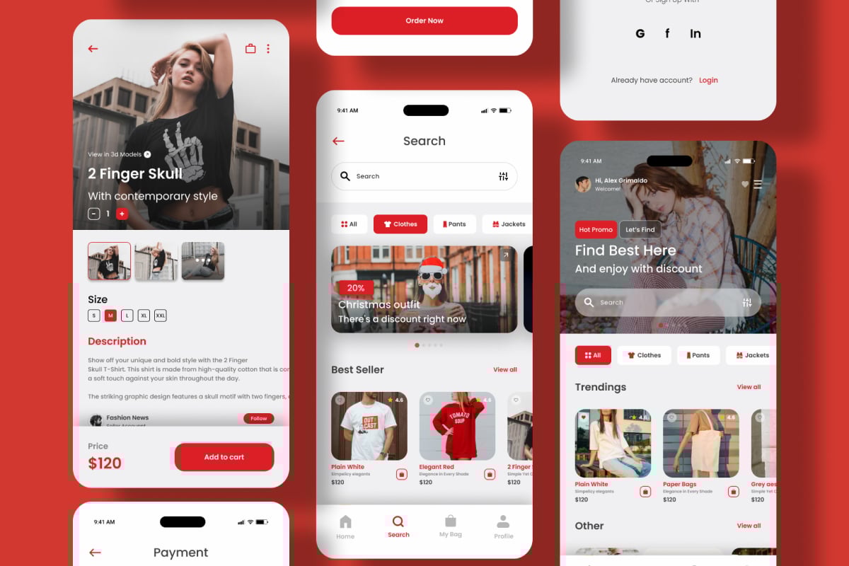 电商平台App应用UI设计套件 Shopverse – Shopify Mobile App UI Kit插图3 电商平台App应用UI设计套件 Shopverse - Shopify Mobile App UI Kit