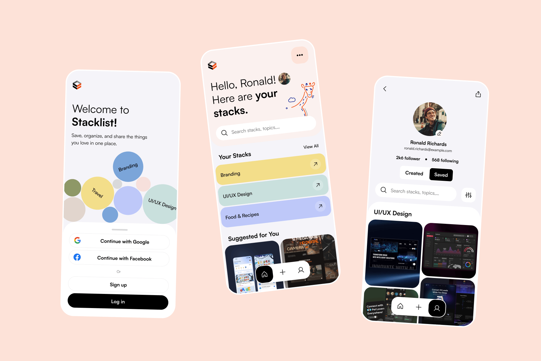任务清单App应用UI界面设计套件 Stacklist Mobile App UI Kit插图 任务清单App应用UI界面设计套件 Stacklist Mobile App UI Kit