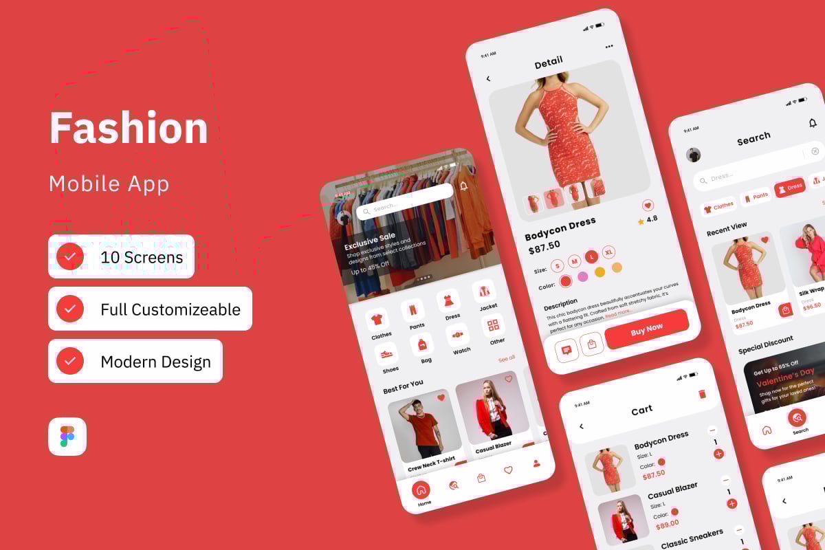 时尚购物App界面UI设计模板 Stylon – Fashion Mobile App插图 时尚购物App界面UI设计模板 Stylon - Fashion Mobile App