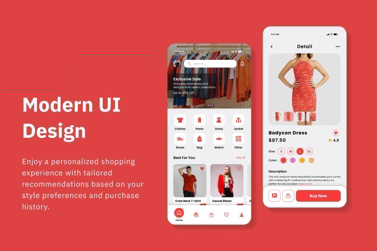 时尚购物App界面UI设计模板 Stylon – Fashion Mobile App插图1 时尚购物App界面UI设计模板 Stylon - Fashion Mobile App