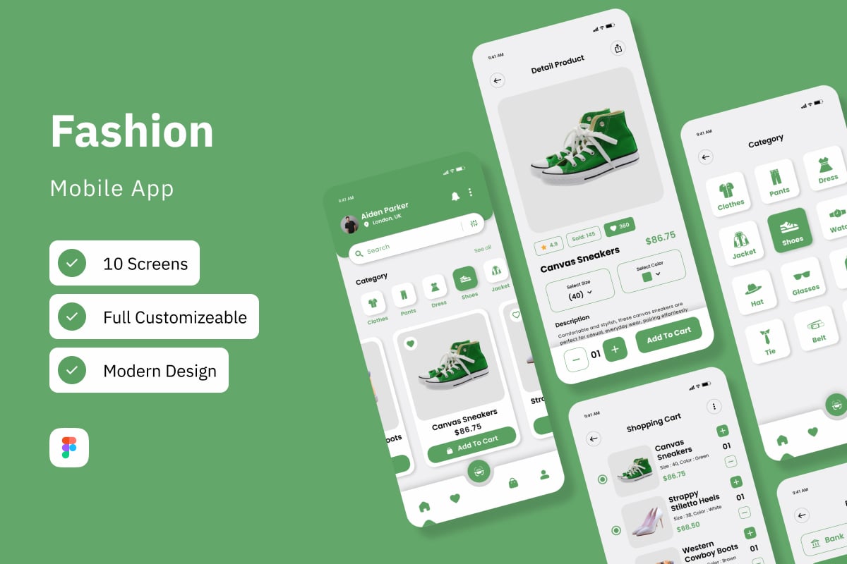 潮流服饰App UI设计套件 Tokomode – Fashion Mobile App UI Kit插图 潮流服饰App UI设计套件 Tokomode - Fashion Mobile App UI Kit