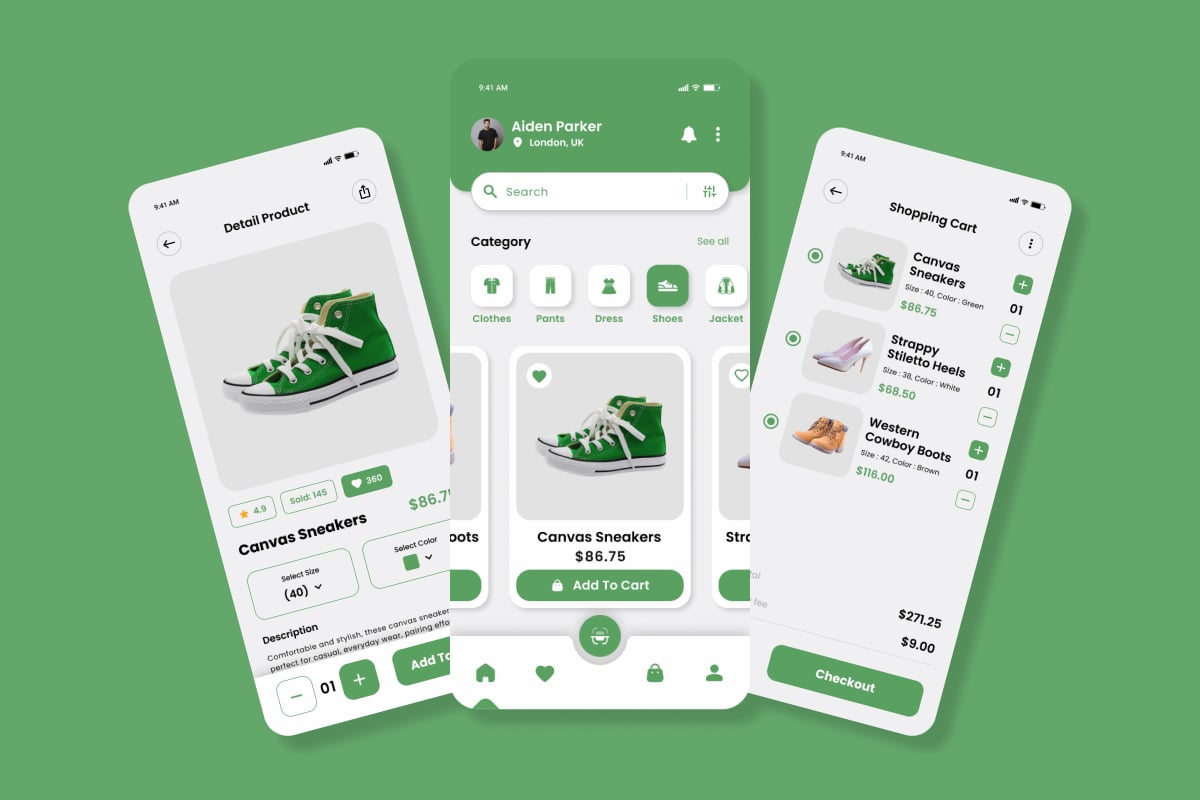 潮流服饰App UI设计套件 Tokomode – Fashion Mobile App UI Kit插图2 潮流服饰App UI设计套件 Tokomode - Fashion Mobile App UI Kit